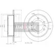 MAXGEAR 19-2526 - Jeu de 2 disques de frein arrière