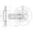 MAXGEAR 19-2554 - Jeu de 2 disques de frein avant