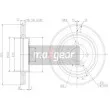 MAXGEAR 19-2564 - Jeu de 2 disques de frein avant