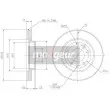 MAXGEAR 19-2756 - Jeu de 2 disques de frein avant