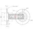 Jeu de 2 disques de frein avant MAXGEAR [19-2784]