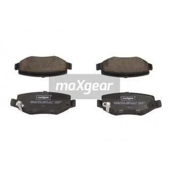 Jeu de 4 plaquettes de frein arrière MAXGEAR OEM V2013776AA