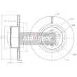 MAXGEAR 19-3208 - Jeu de 2 disques de frein arrière