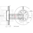 MAXGEAR 19-3237 - Jeu de 2 disques de frein avant