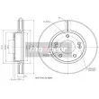 MAXGEAR 19-3354 - Jeu de 2 disques de frein avant