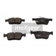 MAXGEAR 19-3382 - Jeu de 4 plaquettes de frein arrière