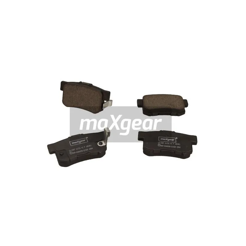 Jeu de 4 plaquettes de frein arrière MAXGEAR 19-3387 - Visuel 0