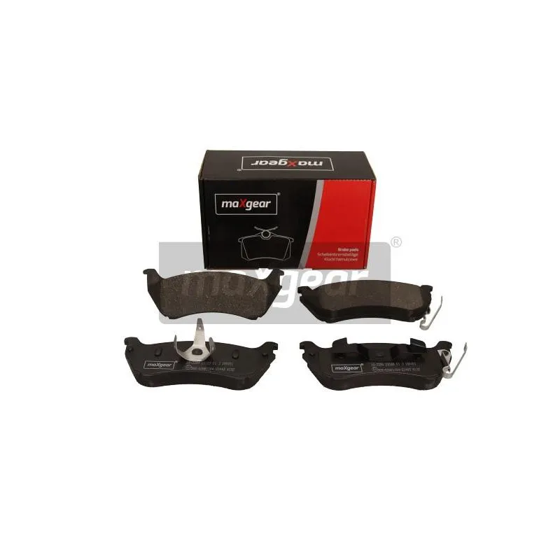 Jeu de 4 plaquettes de frein arrière MAXGEAR 19-3394 - Visuel 1