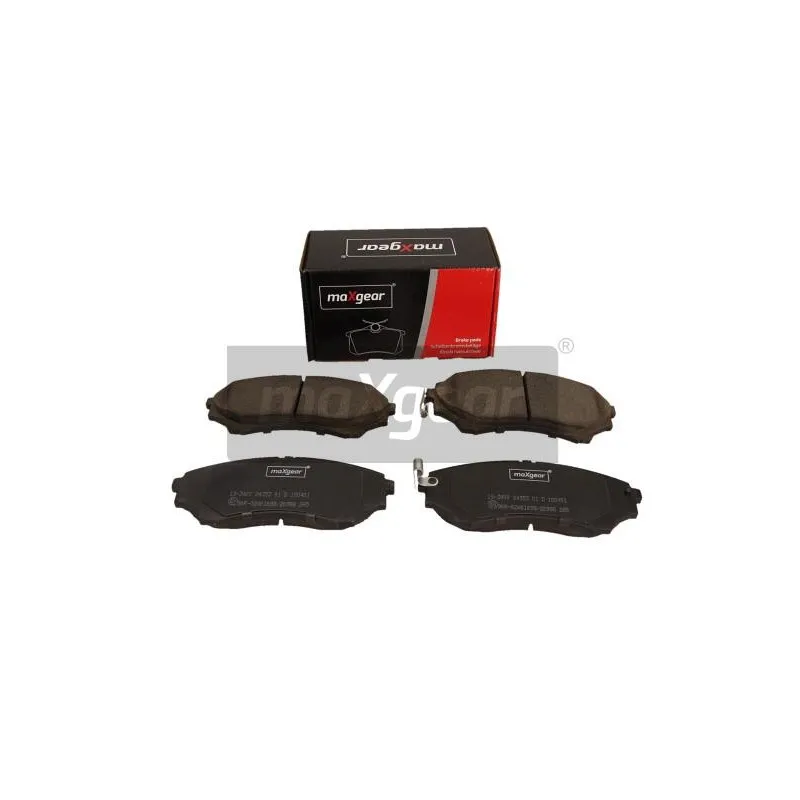 Jeu de 4 plaquettes de frein avant MAXGEAR 19-3400 - Visuel 1
