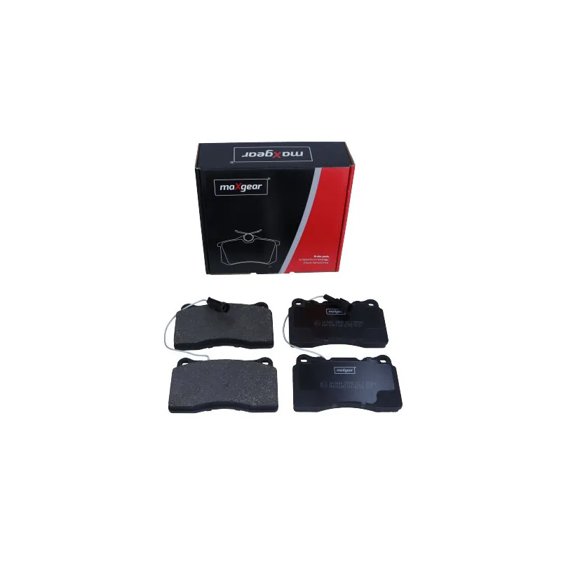 Jeu de 4 plaquettes de frein avant MAXGEAR 19-3666 - Visuel 1