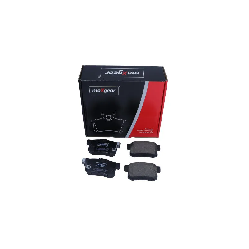 Jeu de 4 plaquettes de frein arrière MAXGEAR 19-3669 - Visuel 1