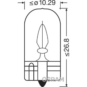 Ampoule, éclairage intérieur OSRAM 2841 pour MERCEDES-BENZ VARIO 618 D - 177cv