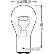 OSRAM 7225-02B - Ampoule, feu stop/feu arrière