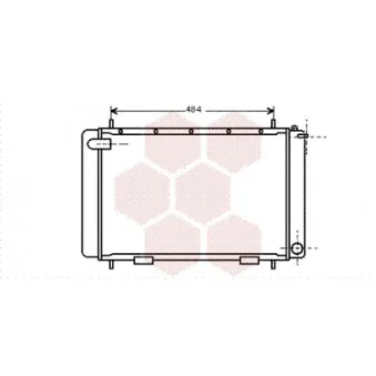 VAN WEZEL 02002063 - Radiateur, refroidissement du moteur