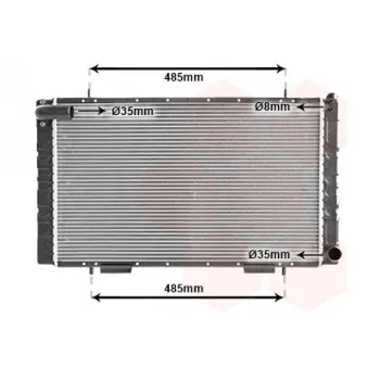 VAN WEZEL 02002065 - Radiateur, refroidissement du moteur