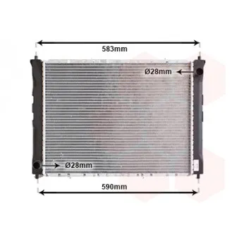 Radiateur, refroidissement du moteur VAN WEZEL OEM GRD145
