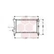 Radiateur, refroidissement du moteur VAN WEZEL [02002100]