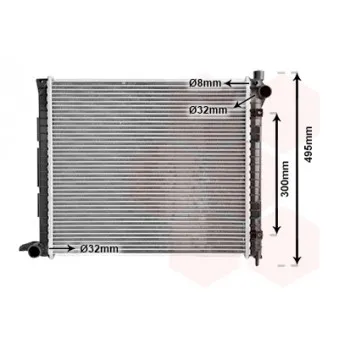Radiateur, refroidissement du moteur VAN WEZEL OEM ESR4199