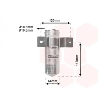 Filtre déshydratant, climatisation VAN WEZEL OEM JRJ100760