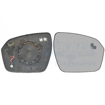 Verre de rétroviseur, rétroviseur extérieur VAN WEZEL 0251836