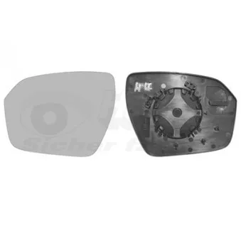 Verre de rétroviseur, rétroviseur extérieur VAN WEZEL OEM LR025214