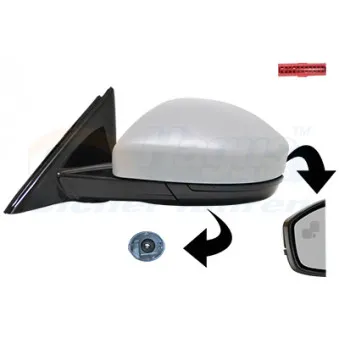 Rétroviseur extérieur VAN WEZEL 0261827