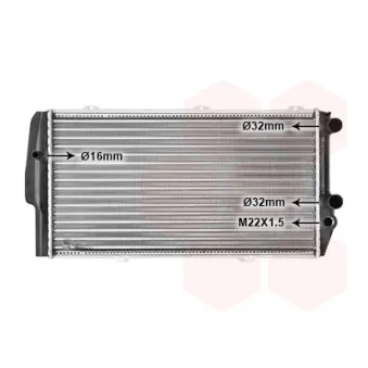 Radiateur, refroidissement du moteur VAN WEZEL 03002019