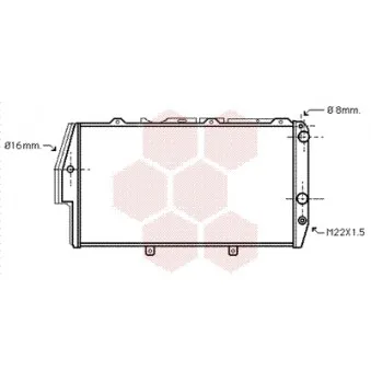 VAN WEZEL 03002055 - Radiateur, refroidissement du moteur