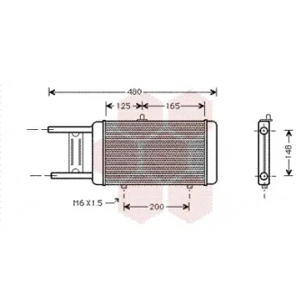 VAN WEZEL 03002066 - Radiateur, refroidissement du moteur