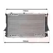 Radiateur, refroidissement du moteur VAN WEZEL [03002084]
