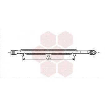 Intercooler, échangeur VAN WEZEL OEM 4F0145731E