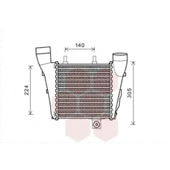 VAN WEZEL 03004320 - Intercooler, échangeur