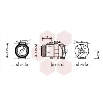 Compresseur, climatisation VAN WEZEL OEM 8Z0260805A