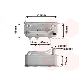 Radiateur d'huile VAN WEZEL OEM 07L117021F