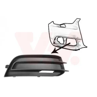 Grille de ventilation, pare-chocs avant droit VAN WEZEL [0301592]