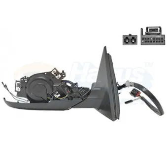 VAN WEZEL 0307860 - Rétroviseur extérieur
