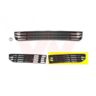 VAN WEZEL 0314503 - Grille de ventilation, pare-chocs avant gauche