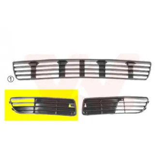 VAN WEZEL 0323504 - Grille de ventilation, pare-chocs avant droit