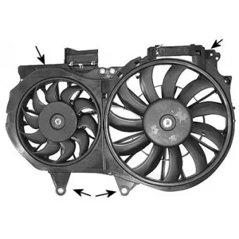 Ventilateur, refroidissement du moteur VAN WEZEL OEM 8E0121207F