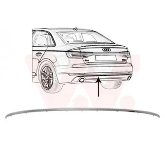 VAN WEZEL 0346550 - Baguette et bande protectrice, pare-chocs