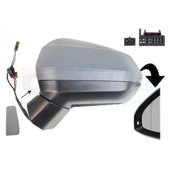 Rétroviseur extérieur VAN WEZEL 0372815