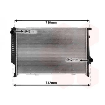 Radiateur, refroidissement du moteur VAN WEZEL 06002133