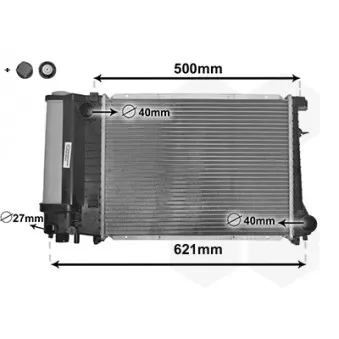 Radiateur, refroidissement du moteur VAN WEZEL OEM 1719994
