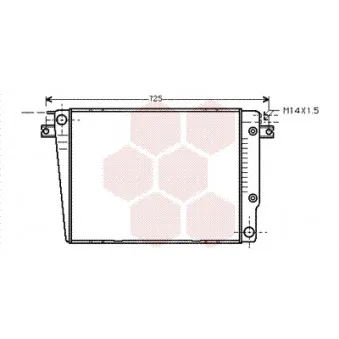 Radiateur, refroidissement du moteur VAN WEZEL 06002251