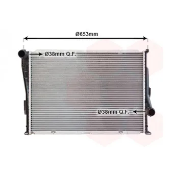 Radiateur, refroidissement du moteur VAN WEZEL OEM 17102228941