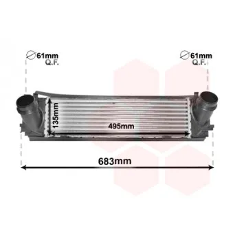 Intercooler, échangeur AVA QUALITY COOLING BW4465