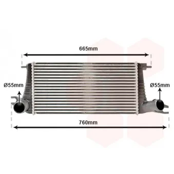 VAN WEZEL 06004577 - Intercooler, échangeur