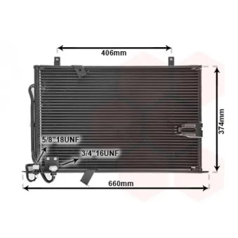 Condenseur, climatisation VAN WEZEL 06005184
