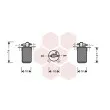 Filtre déshydratant, climatisation VAN WEZEL [0600D021]