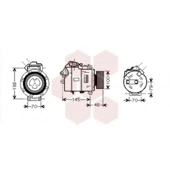 Compresseur, climatisation VAN WEZEL OEM 64526924792